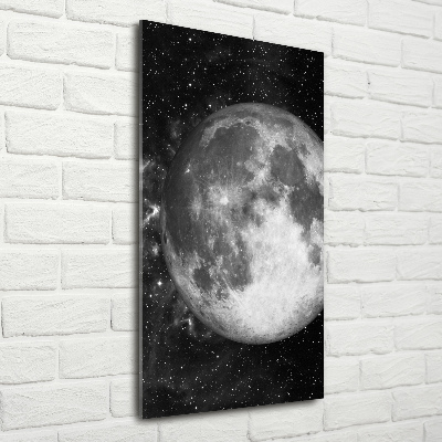 Tableau photo sur verre Lune