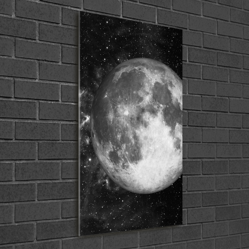 Tableau photo sur verre Lune