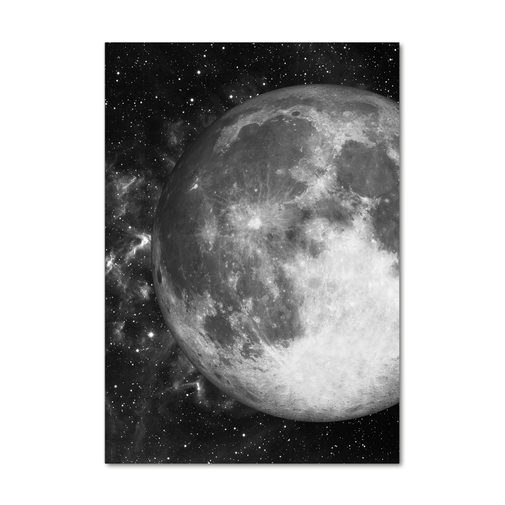 Tableau photo sur verre Lune