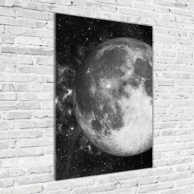 Tableau photo sur verre Lune