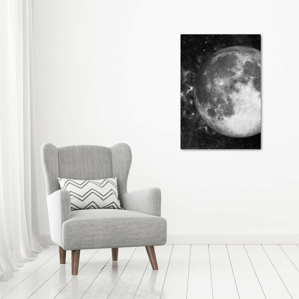 Tableau photo sur verre Lune