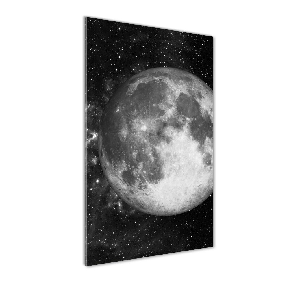 Tableau photo sur verre Lune