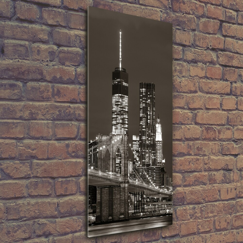 Tableau imprimé sur verre Manhattan New York