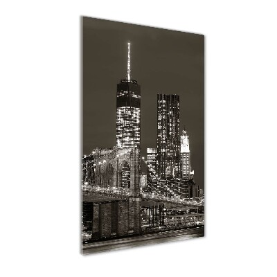 Tableau imprimé sur verre Manhattan New York