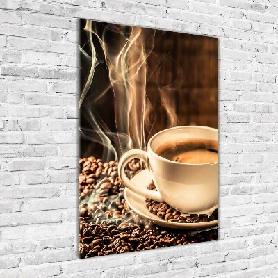 Tableau sur verre Café aromatique