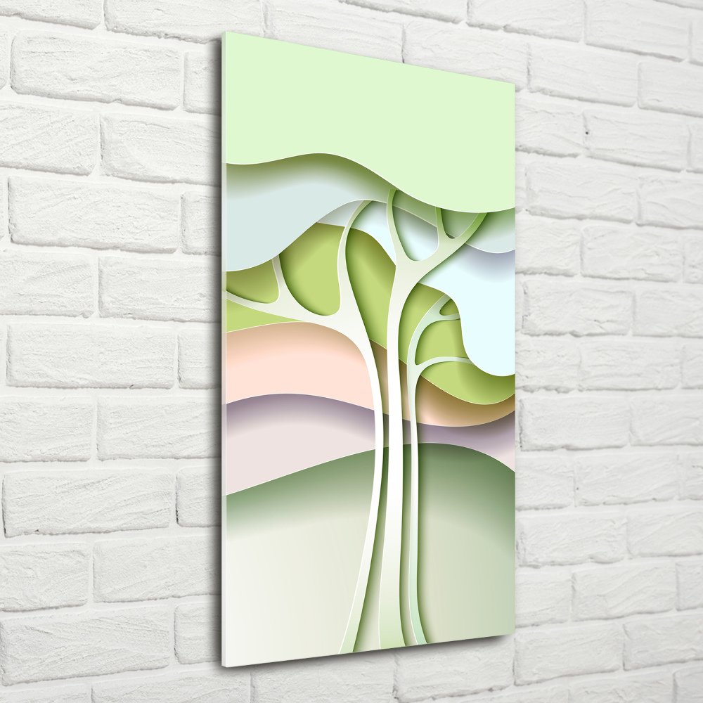 Tableau sur verre Arbre abstrait