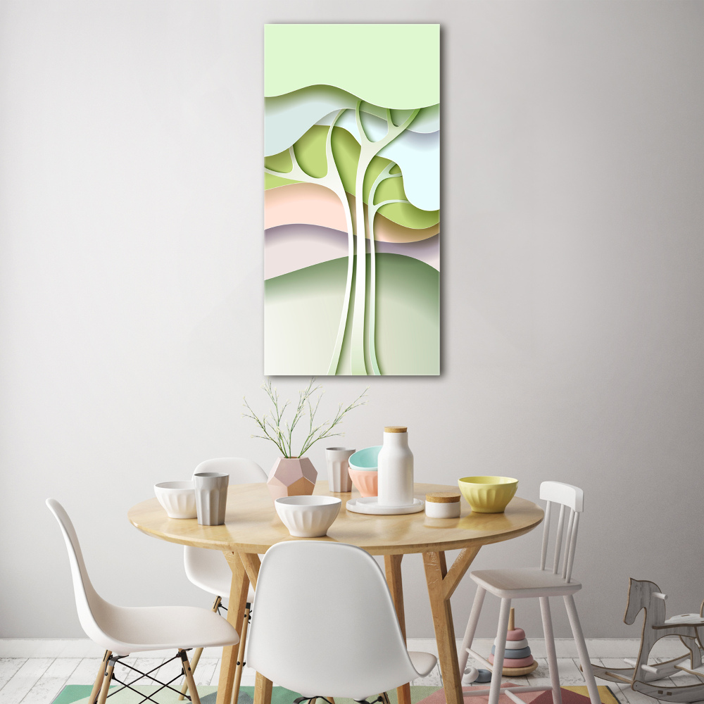 Tableau sur verre Arbre abstrait