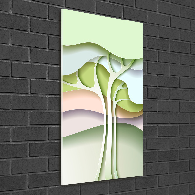 Tableau sur verre Arbre abstrait