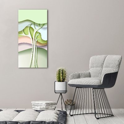 Tableau sur verre Arbre abstrait