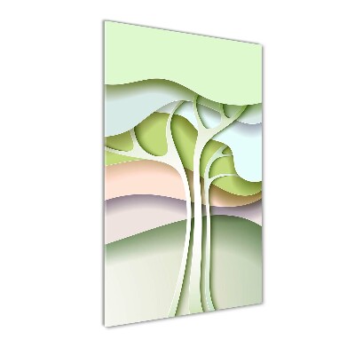 Tableau sur verre Arbre abstrait