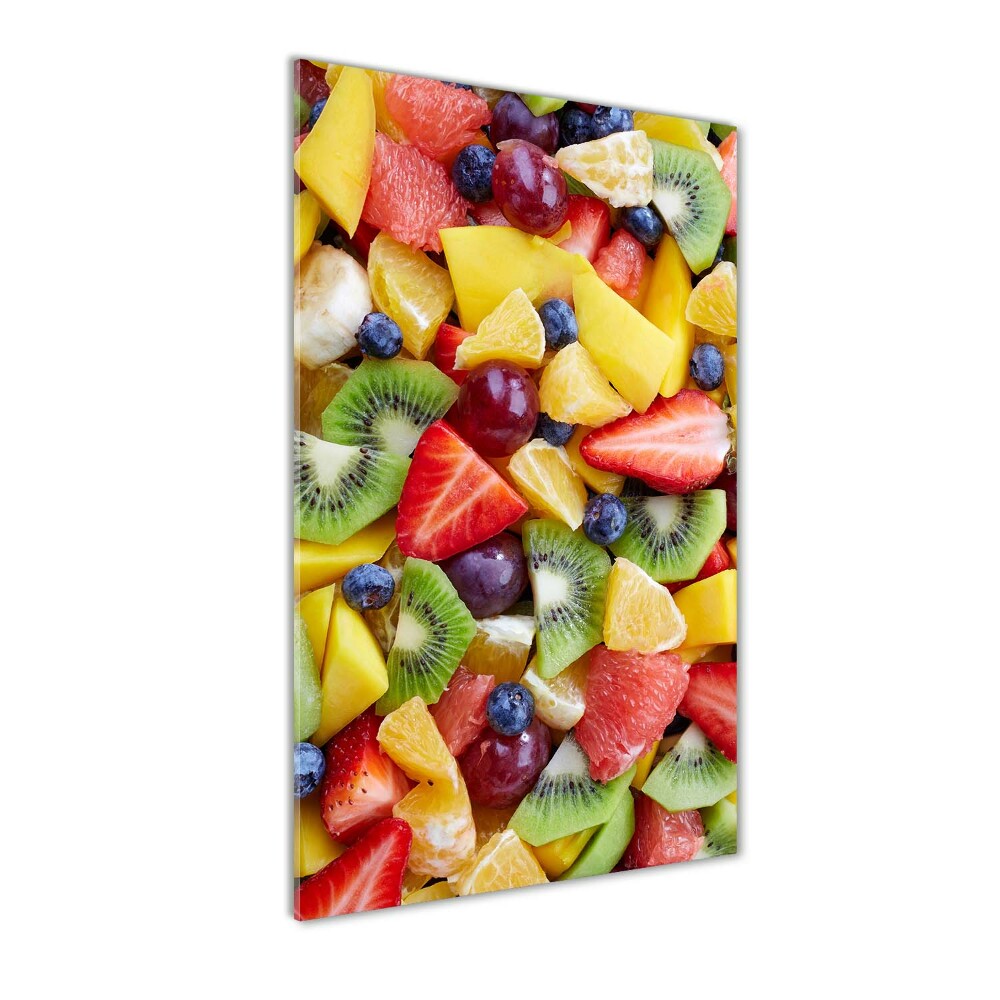 Tableau imprimé sur verre Fruits coupés