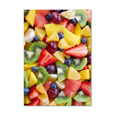 Tableau imprimé sur verre Fruits coupés