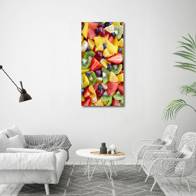 Tableau imprimé sur verre Fruits coupés