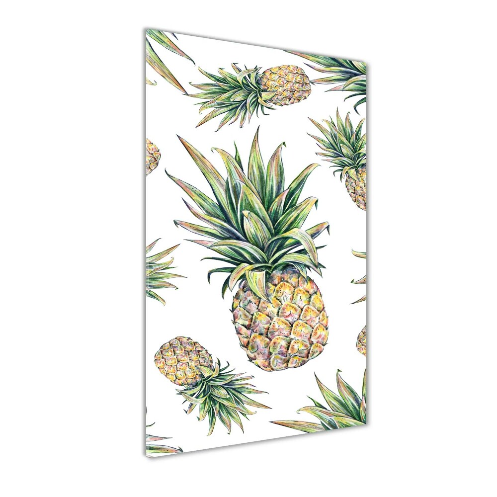 Tableau verre imprimé Ananas