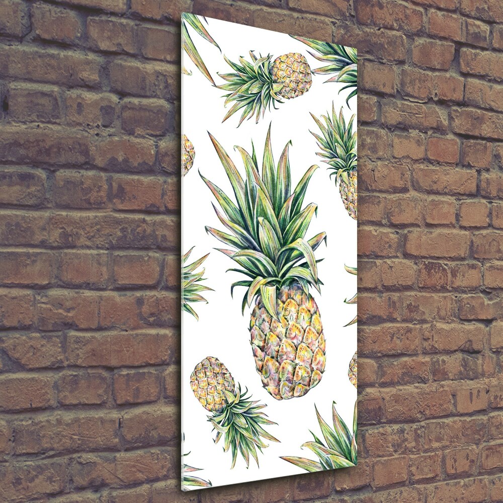 Tableau verre imprimé Ananas