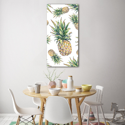 Tableau verre imprimé Ananas