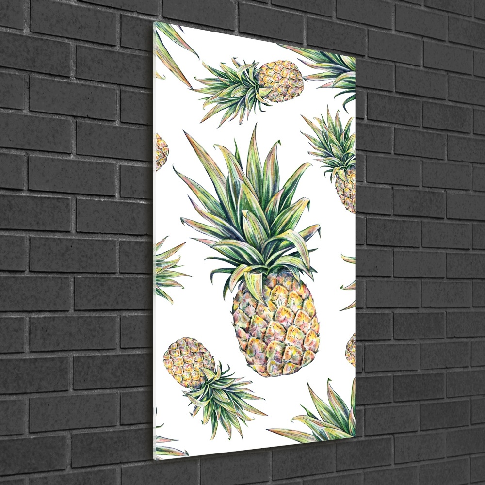 Tableau verre imprimé Ananas