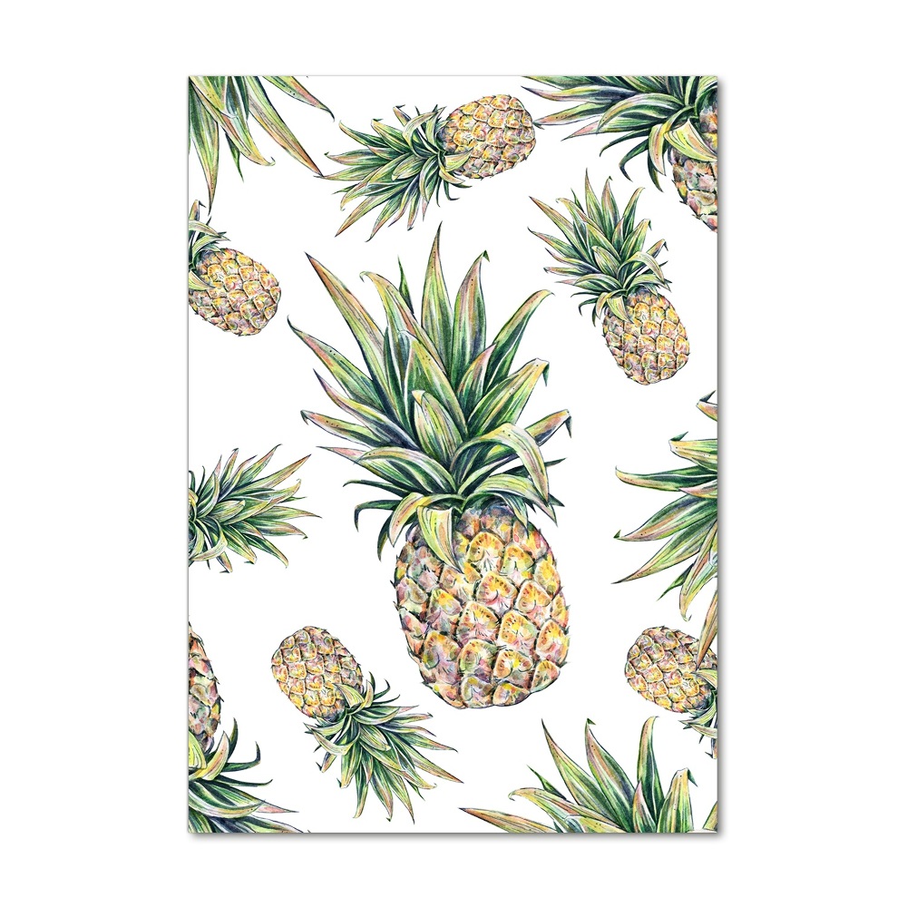 Tableau verre imprimé Ananas