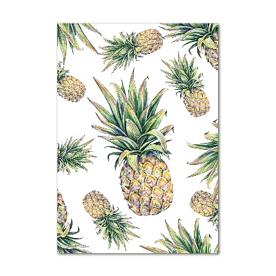 Tableau verre imprimé Ananas