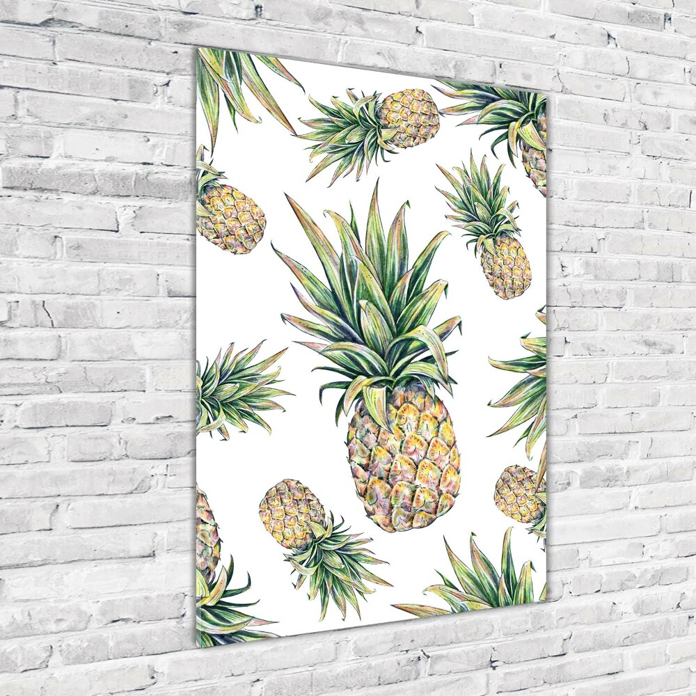 Tableau verre imprimé Ananas