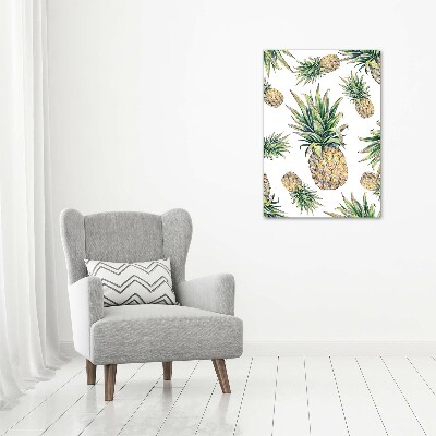 Tableau verre imprimé Ananas