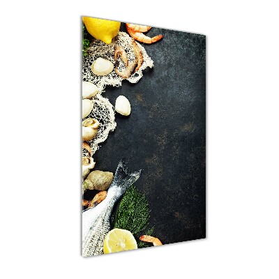 Tableau verre imprimé Fruits de mer