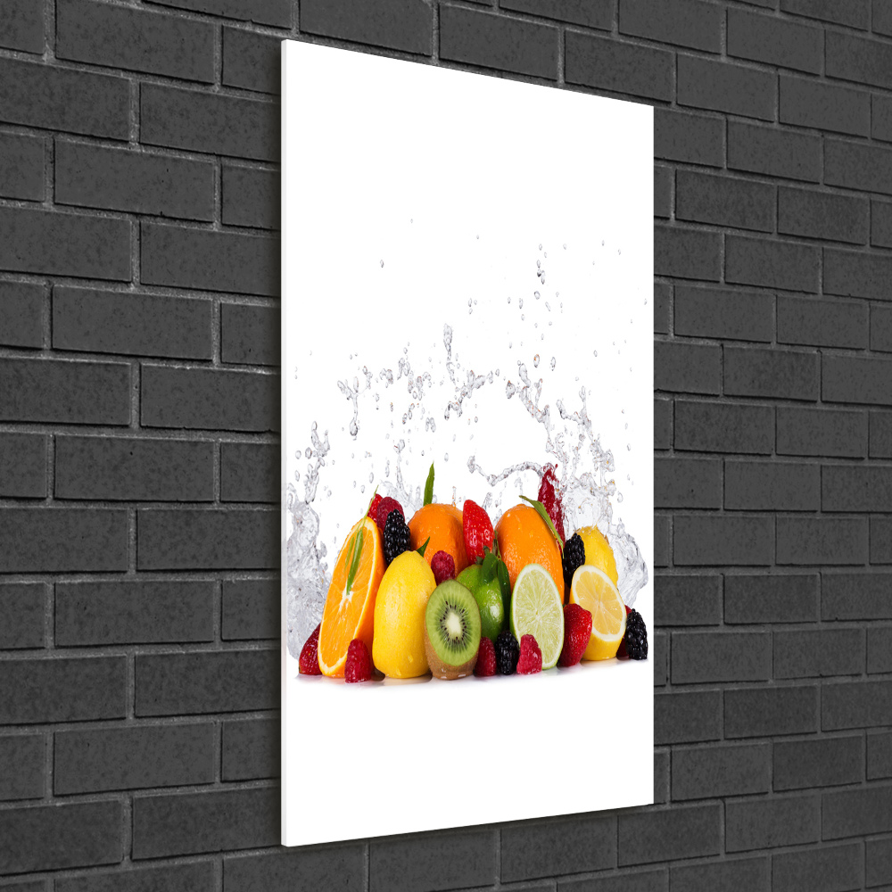 Tableau verre imprimé Fruits sains