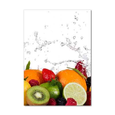 Tableau verre imprimé Fruits sains