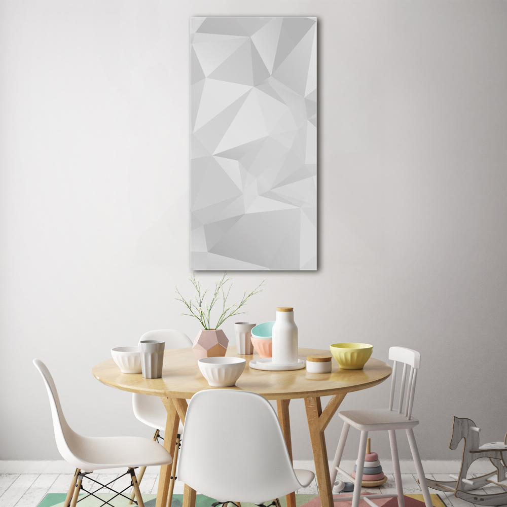 Tableau verre imprimé Triangles abstraits