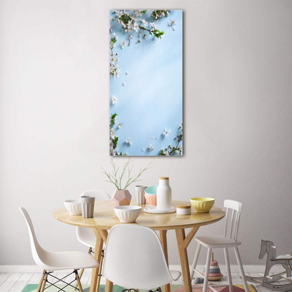 Tableau verre imprimé Cerisier en fleur