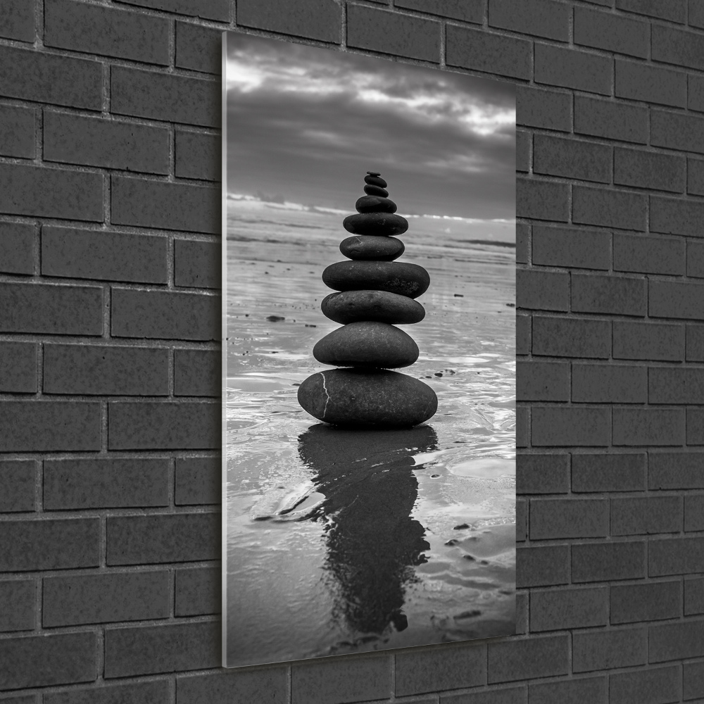 Tableau en verre Pierres sur la plage