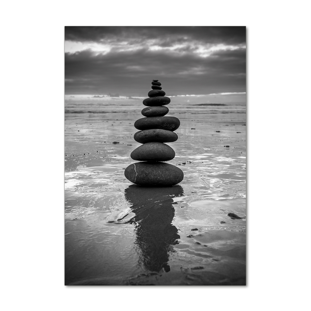 Tableau en verre Pierres sur la plage