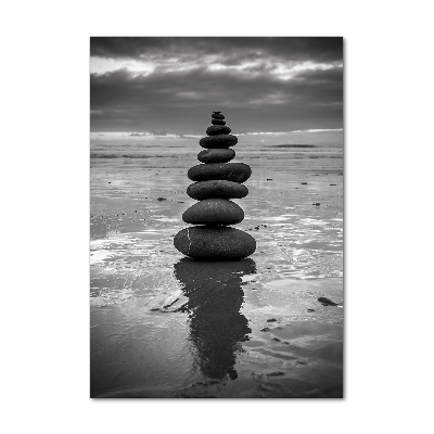 Tableau en verre Pierres sur la plage