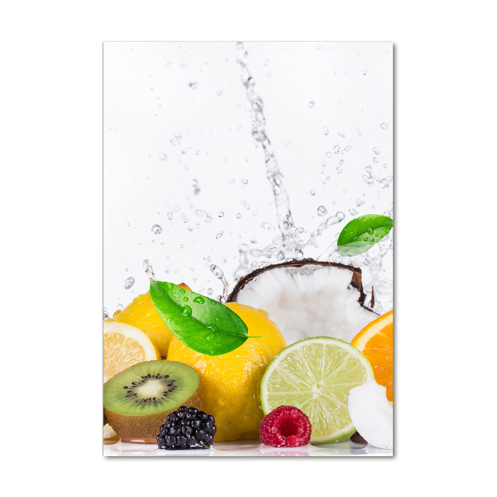 Tableau photo sur verre Fruits sains