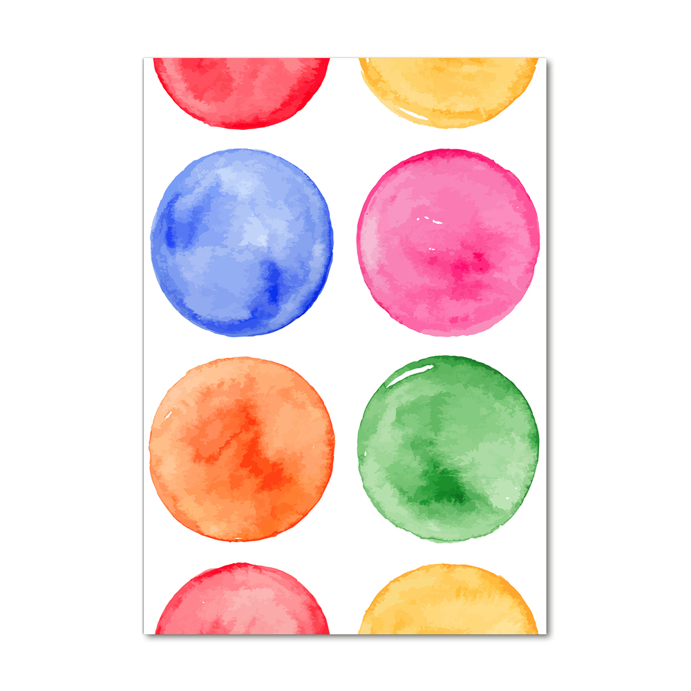 Tableau en verre Cercles colorés