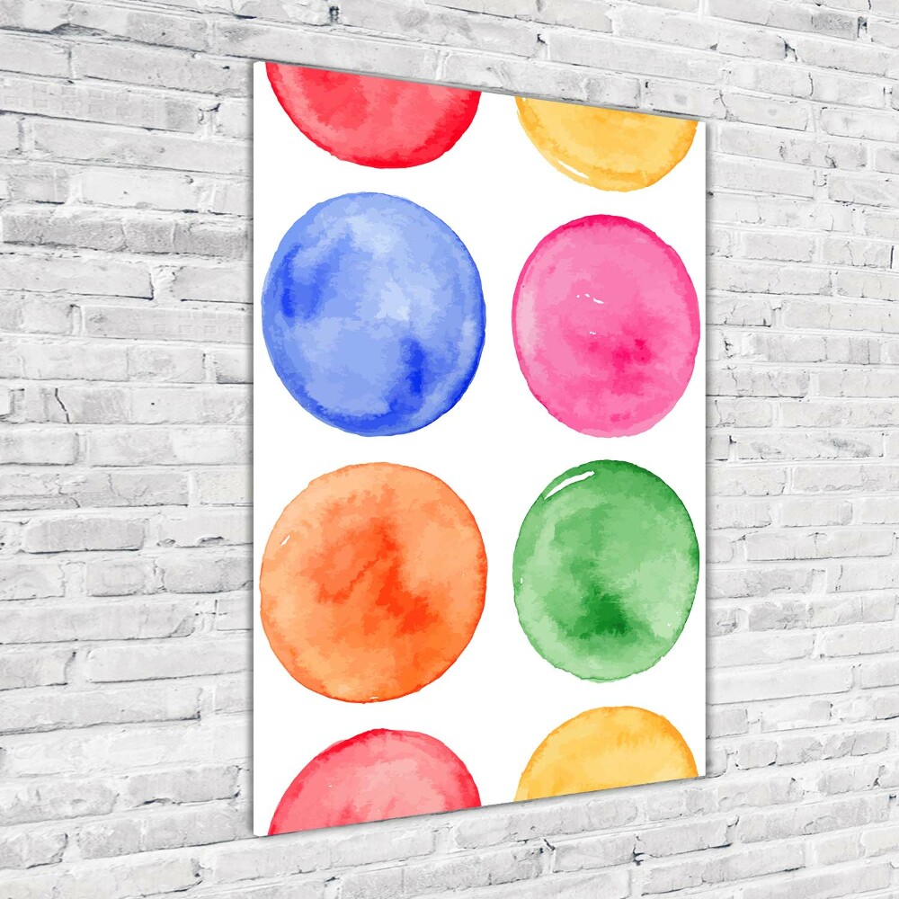 Tableau en verre Cercles colorés