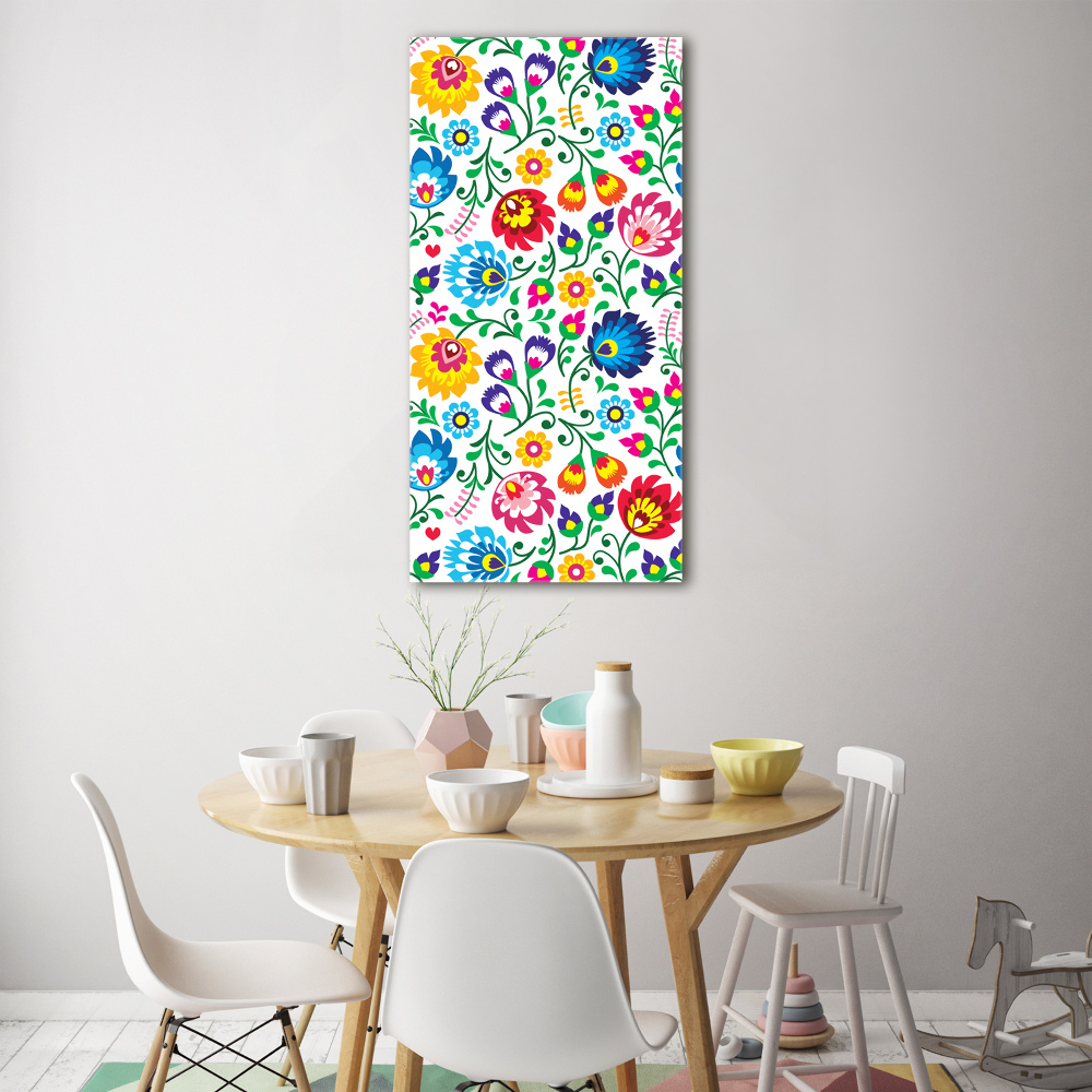 Tableau sur verre Motif ethnique