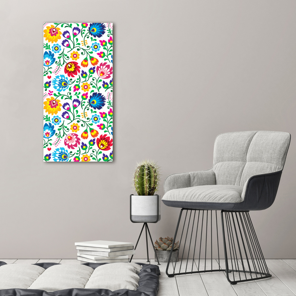 Tableau sur verre Motif ethnique