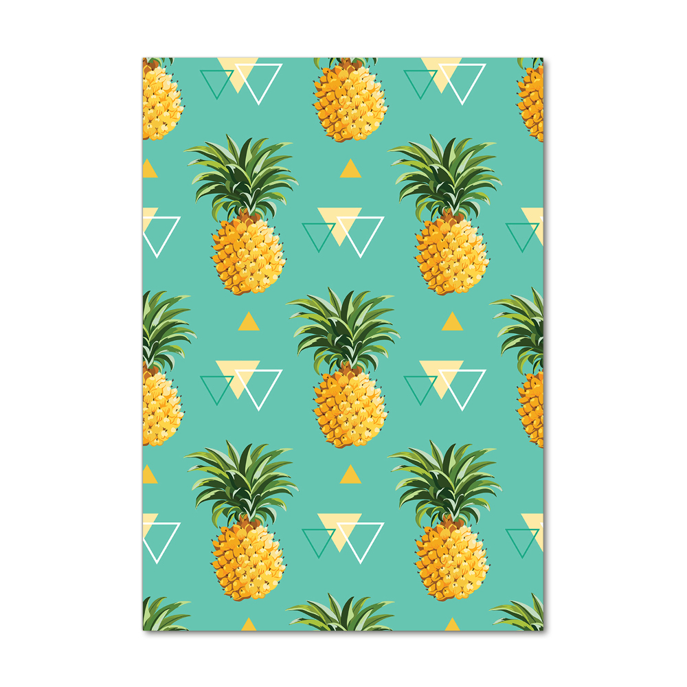 Tableau photo sur verre Ananas