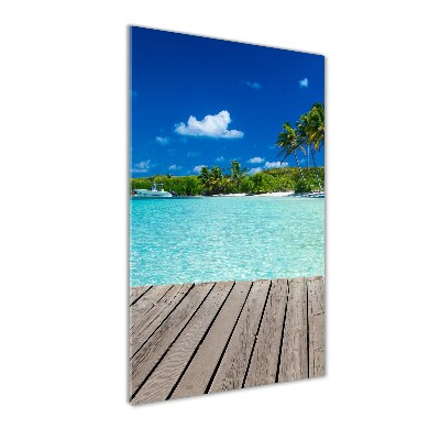 Tableau photo sur verre Plage tropicale