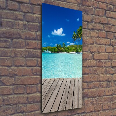 Tableau photo sur verre Plage tropicale