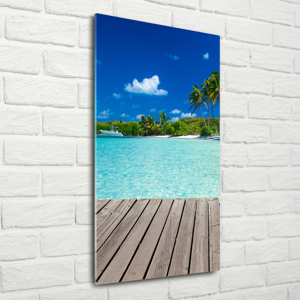 Tableau photo sur verre Plage tropicale