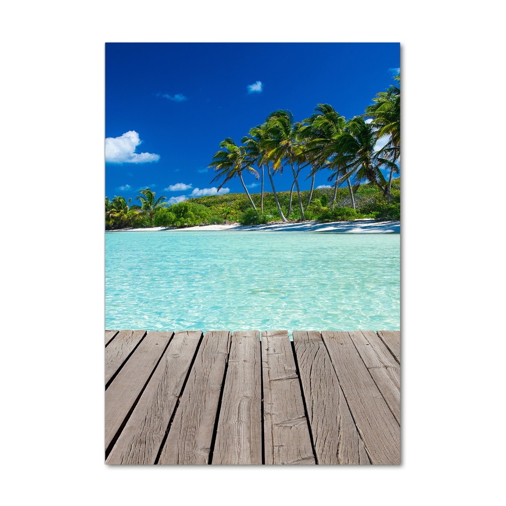 Tableau photo sur verre Plage tropicale