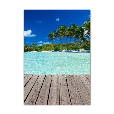 Tableau photo sur verre Plage tropicale