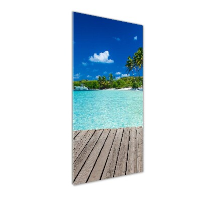 Tableau photo sur verre Plage tropicale