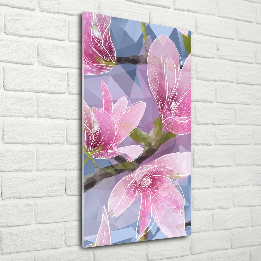 Tableau en verre Fleur de magnolia