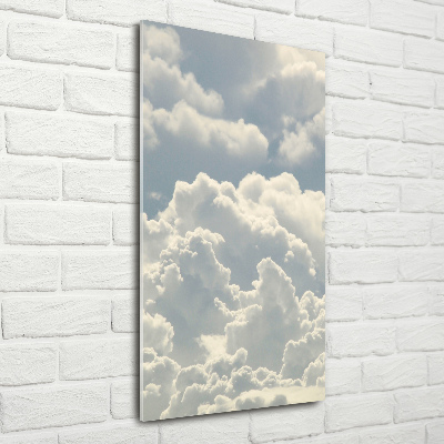 Tableau sur verre Nuages