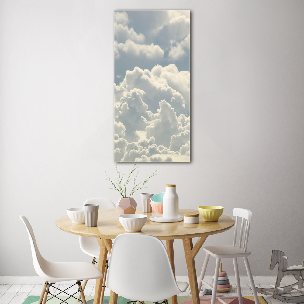 Tableau sur verre Nuages