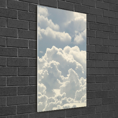 Tableau sur verre Nuages