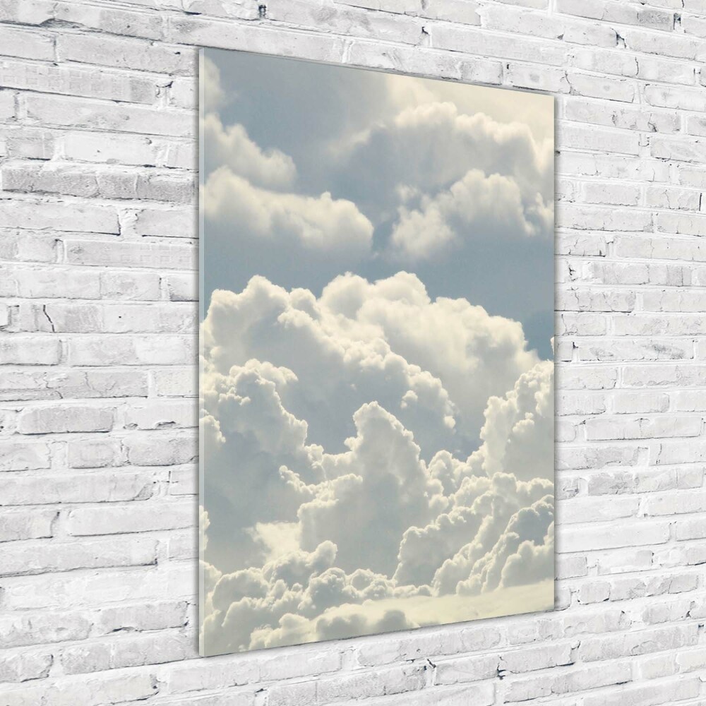 Tableau sur verre Nuages